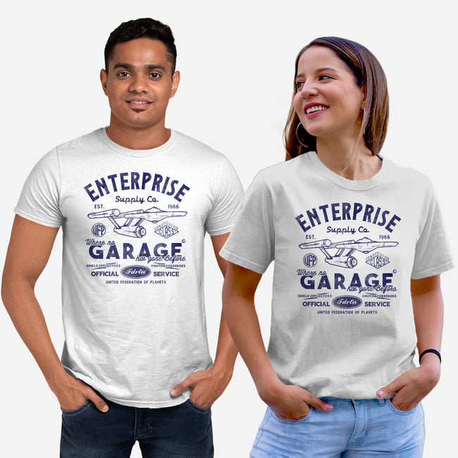 Enterprise Garage-Unisex-Basic-Tee-Arinesart