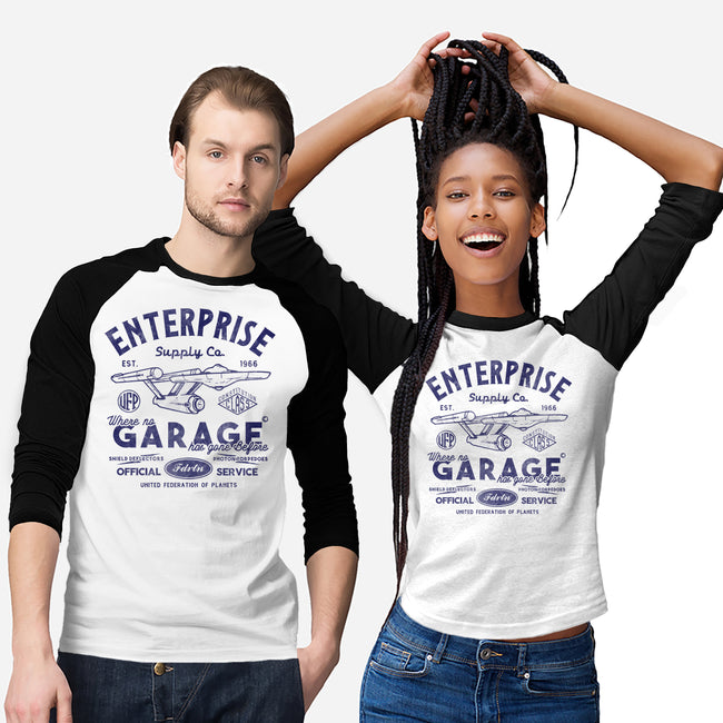 Enterprise Garage-Unisex-Baseball-Tee-Arinesart