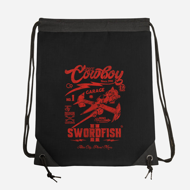 Cowboy Garage-None-Drawstring-Bag-Arinesart