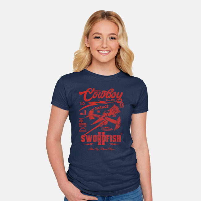 Cowboy Garage-Womens-Fitted-Tee-Arinesart