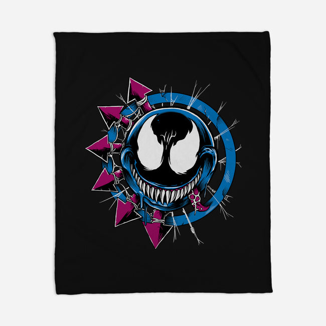 Venom Smiley-None-Fleece-Blanket-joerawks