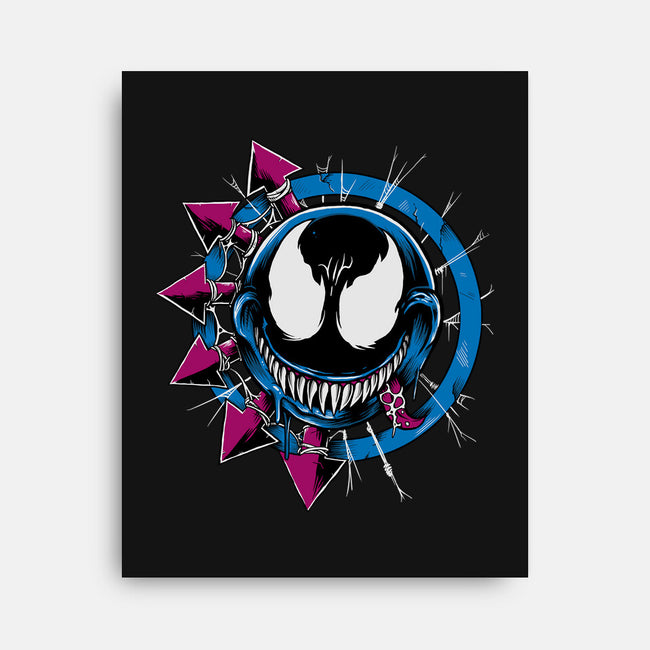 Venom Smiley-None-Stretched-Canvas-joerawks