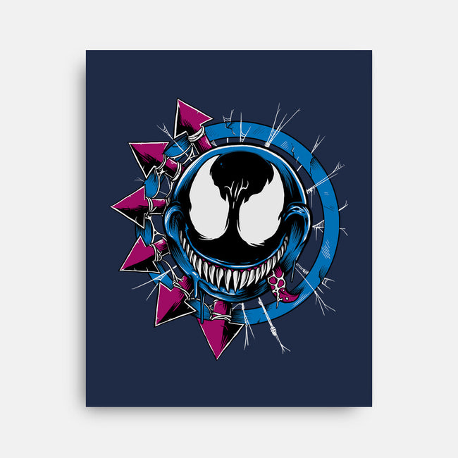 Venom Smiley-None-Stretched-Canvas-joerawks