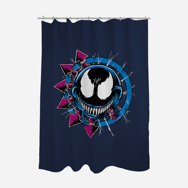 Venom Smiley-None-Polyester-Shower Curtain-joerawks