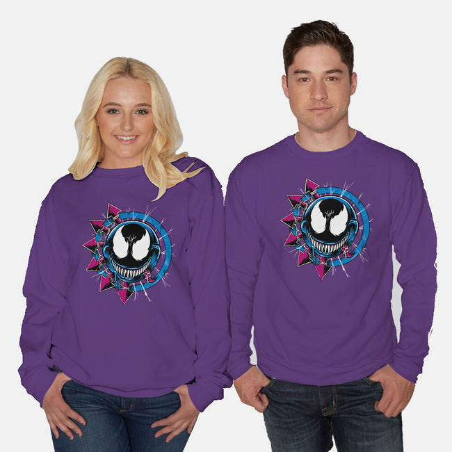 Venom Smiley-Unisex-Crew Neck-Sweatshirt-joerawks