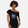 Venom Smiley-Womens-Off Shoulder-Tee-joerawks