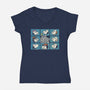 The Beagle Bunch-Womens-V-Neck-Tee-kg07