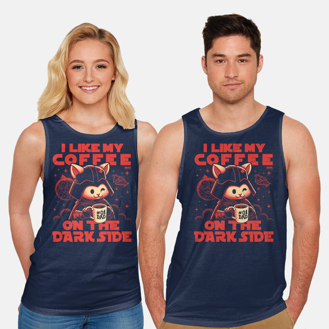 I Like My Coffee On The Dark Side-Unisex-Basic-Tank-worlddominationforcats