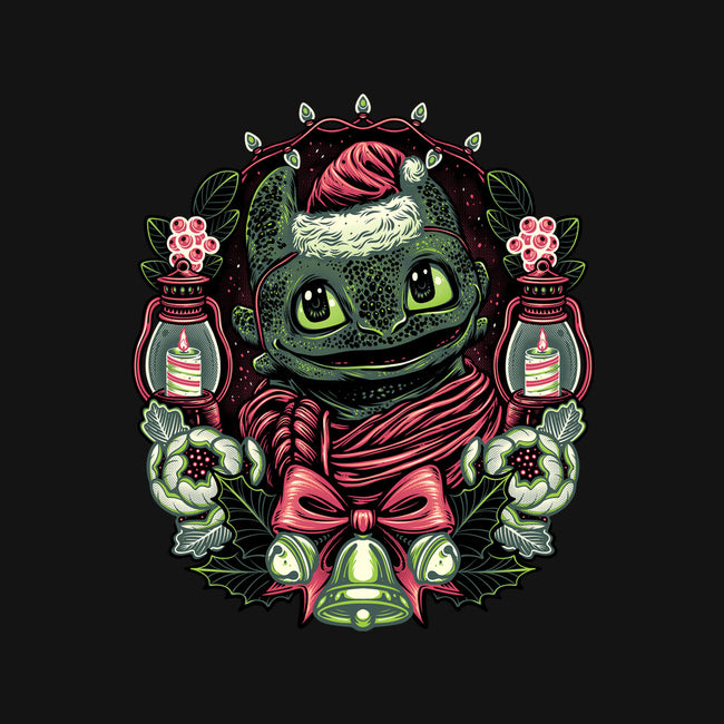 Christmas Dragon-Unisex-Crew Neck-Sweatshirt-glitchygorilla