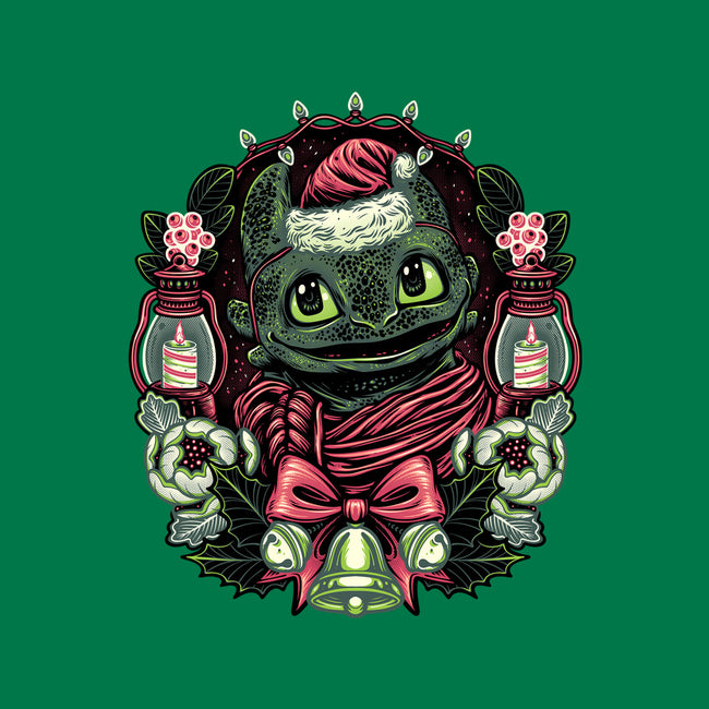 Christmas Dragon-Baby-Basic-Onesie-glitchygorilla