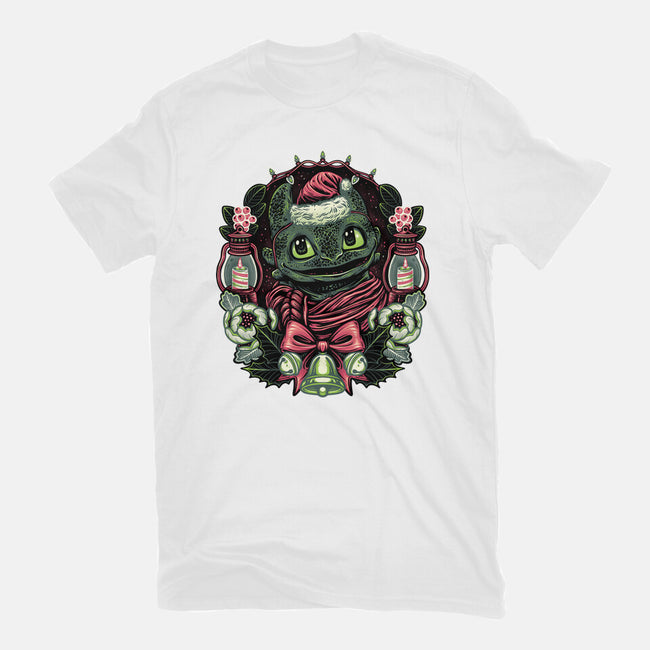 Christmas Dragon-Unisex-Basic-Tee-glitchygorilla