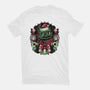 Christmas Dragon-Womens-Basic-Tee-glitchygorilla