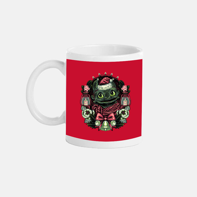 Christmas Dragon-None-Mug-Drinkware-glitchygorilla