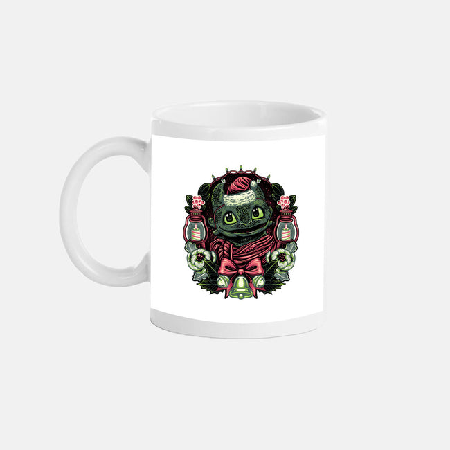 Christmas Dragon-None-Mug-Drinkware-glitchygorilla