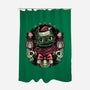 Christmas Dragon-None-Polyester-Shower Curtain-glitchygorilla