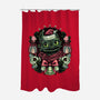 Christmas Dragon-None-Polyester-Shower Curtain-glitchygorilla