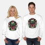 Christmas Dragon-Unisex-Crew Neck-Sweatshirt-glitchygorilla