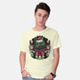 Christmas Dragon-Mens-Basic-Tee-glitchygorilla