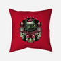 Christmas Dragon-None-Removable Cover w Insert-Throw Pillow-glitchygorilla