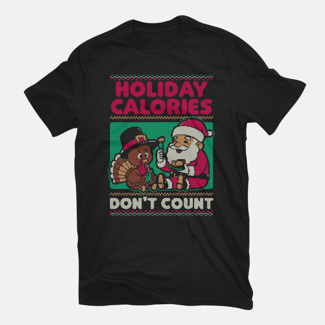Ugly Sweater Holiday Food-Womens-Fitted-Tee-Studio Mootant