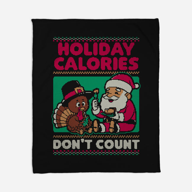 Ugly Sweater Holiday Food-None-Fleece-Blanket-Studio Mootant