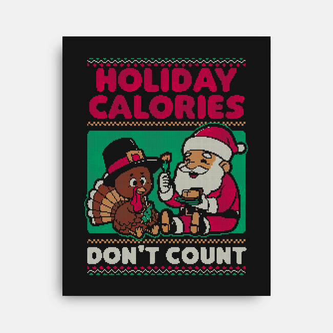 Ugly Sweater Holiday Food-None-Stretched-Canvas-Studio Mootant