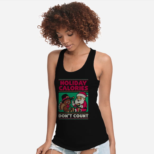 Ugly Sweater Holiday Food-Womens-Racerback-Tank-Studio Mootant