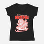 Greetings From The North Pole-Womens-V-Neck-Tee-palmstreet