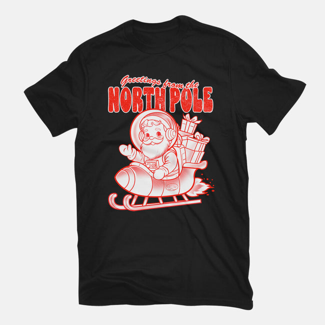 Greetings From The North Pole-Womens-Basic-Tee-palmstreet