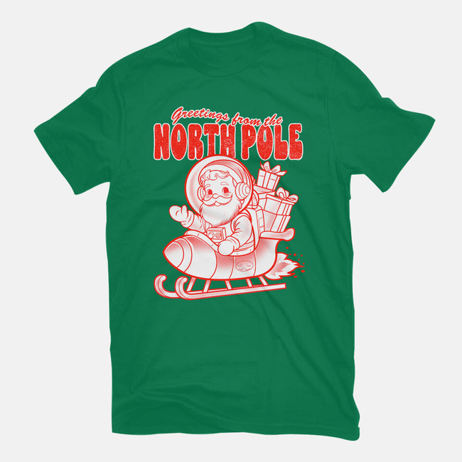 Greetings From The North Pole-Womens-Basic-Tee-palmstreet