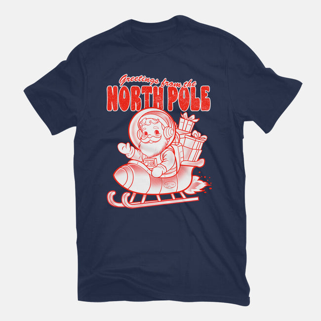 Greetings From The North Pole-Womens-Basic-Tee-palmstreet