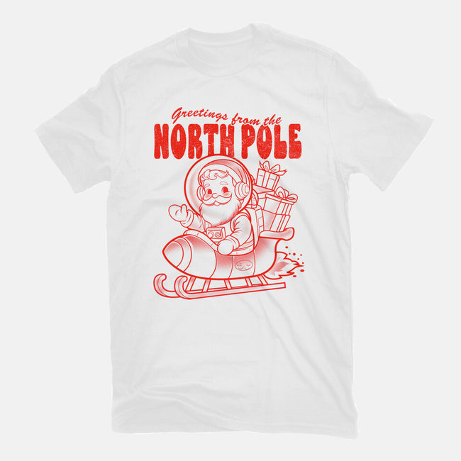Greetings From The North Pole-Womens-Basic-Tee-palmstreet