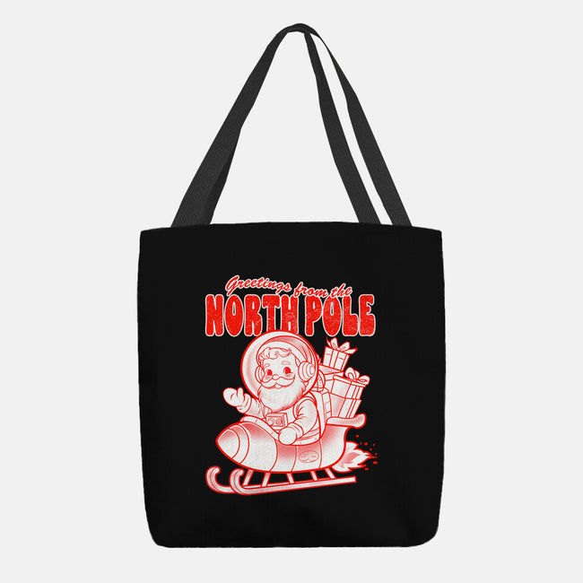 Greetings From The North Pole-None-Basic Tote-Bag-palmstreet