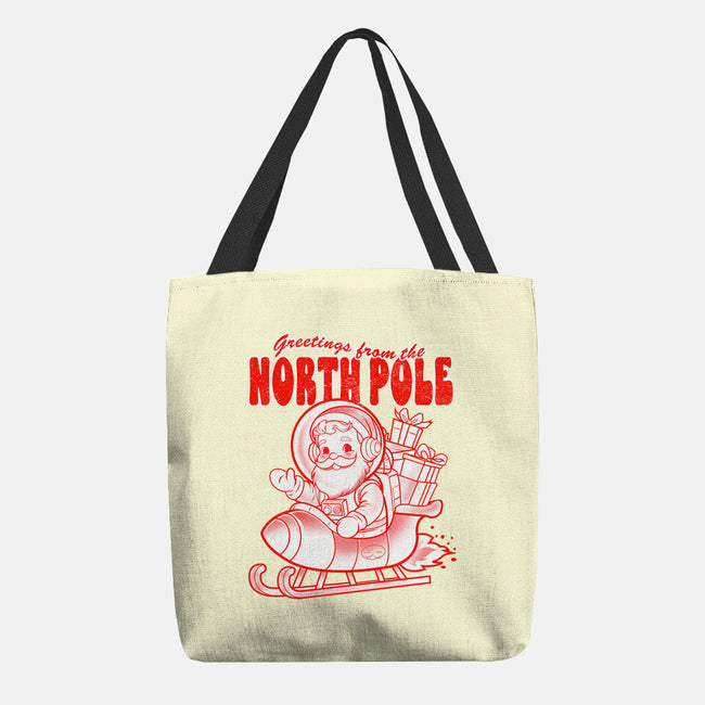 Greetings From The North Pole-None-Basic Tote-Bag-palmstreet