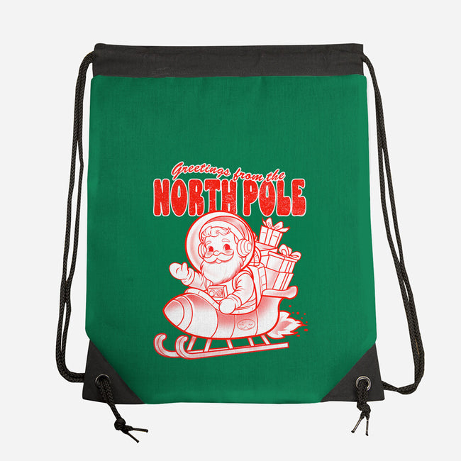 Greetings From The North Pole-None-Drawstring-Bag-palmstreet