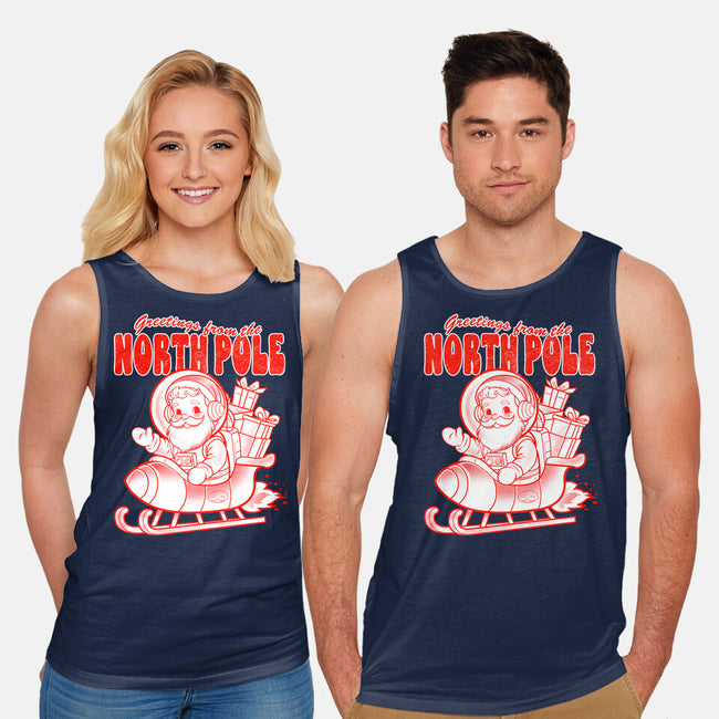 Greetings From The North Pole-Unisex-Basic-Tank-palmstreet