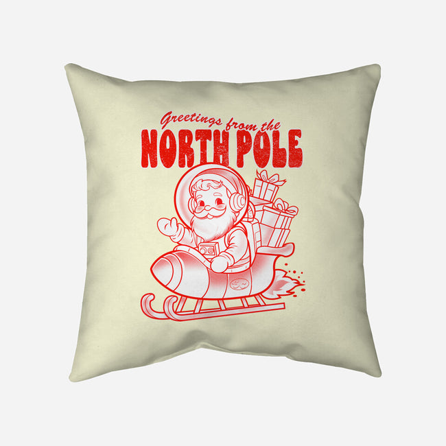 Greetings From The North Pole-None-Removable Cover w Insert-Throw Pillow-palmstreet