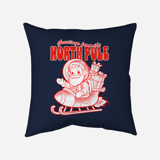 Greetings From The North Pole-None-Removable Cover w Insert-Throw Pillow-palmstreet