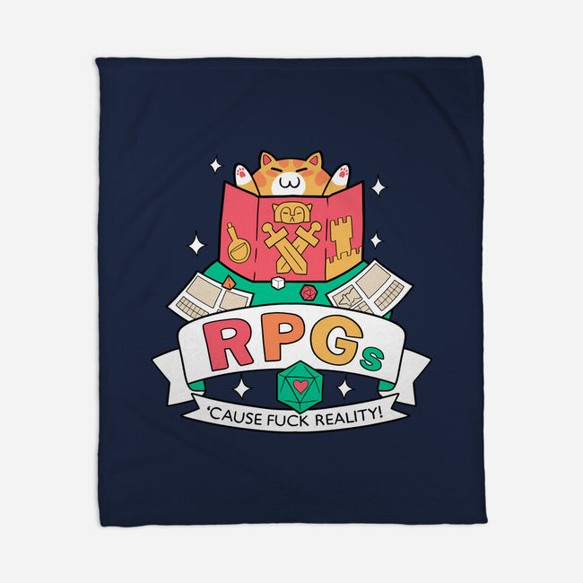 RPGs Cause Eff Reality-None-Fleece-Blanket-queenmob