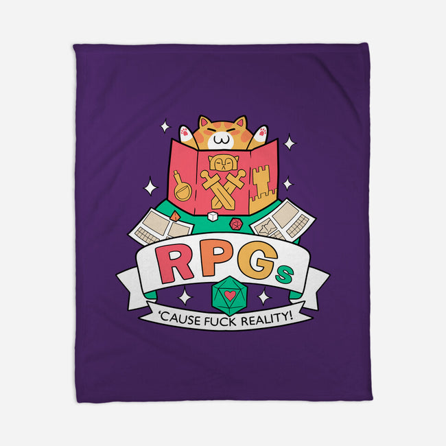 RPGs Cause Eff Reality-None-Fleece-Blanket-queenmob