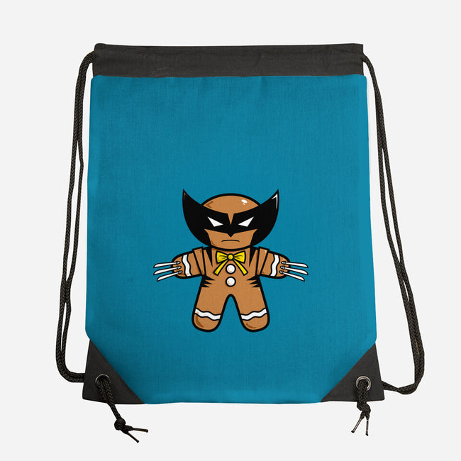 Gingerbread Wolvy-None-Drawstring-Bag-krisren28