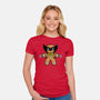 Gingerbread Wolvy-Womens-Fitted-Tee-krisren28