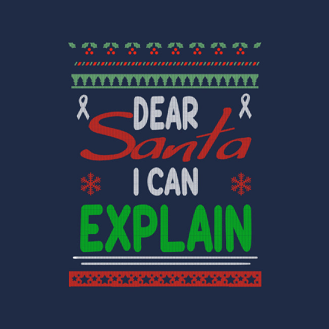 Dear Santa I Can Explain-None-Drawstring-Bag-fanfabio