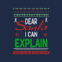 Dear Santa I Can Explain-None-Removable Cover w Insert-Throw Pillow-fanfabio