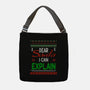 Dear Santa I Can Explain-None-Adjustable Tote-Bag-fanfabio