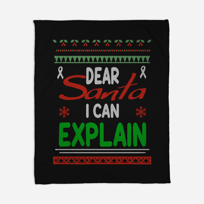 Dear Santa I Can Explain-None-Fleece-Blanket-fanfabio