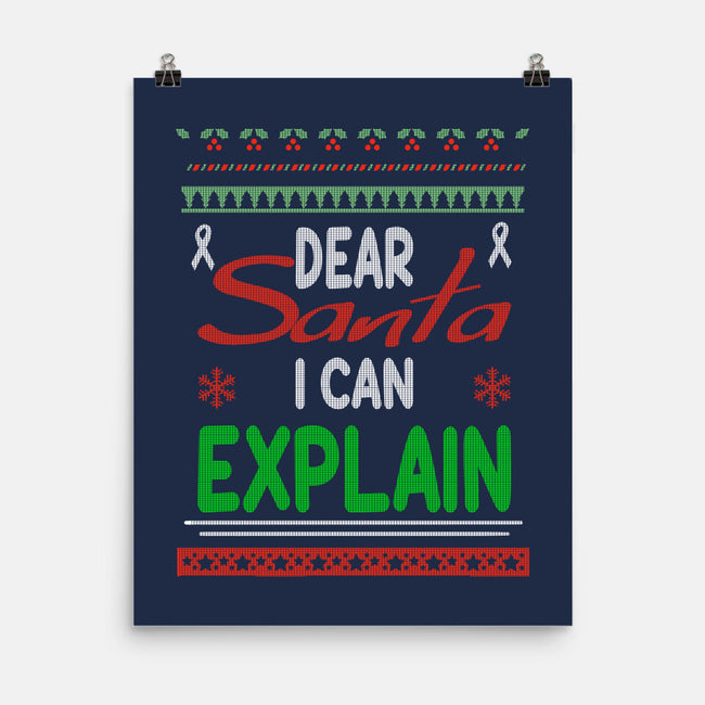 Dear Santa I Can Explain-None-Matte-Poster-fanfabio