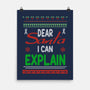 Dear Santa I Can Explain-None-Matte-Poster-fanfabio