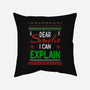 Dear Santa I Can Explain-None-Removable Cover w Insert-Throw Pillow-fanfabio