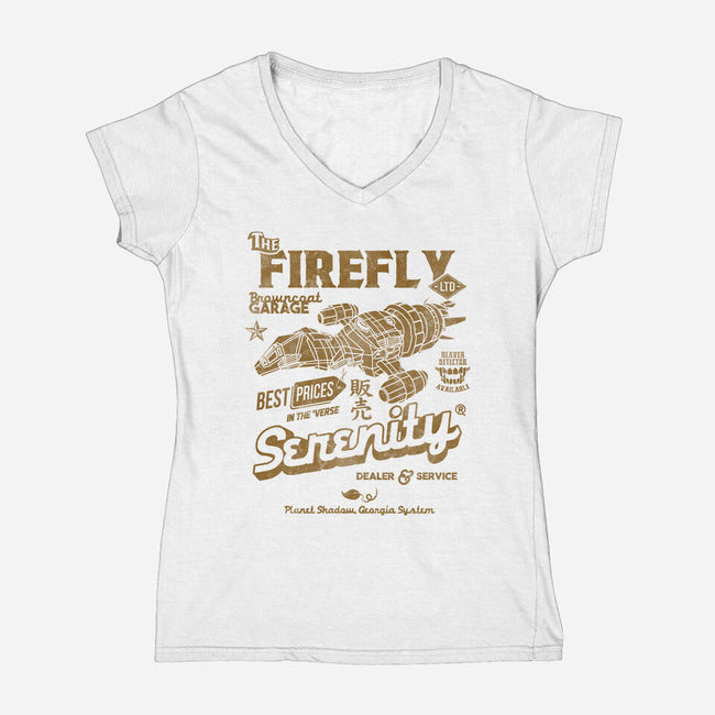 Firefly Garage-Womens-V-Neck-Tee-Arinesart